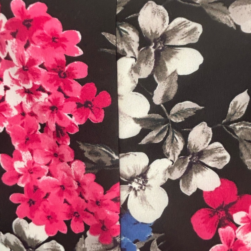 Nine West Floral Print Dress – Size 6 – Ruffle Hem & Bell Sleeves - Picture 7 of 8